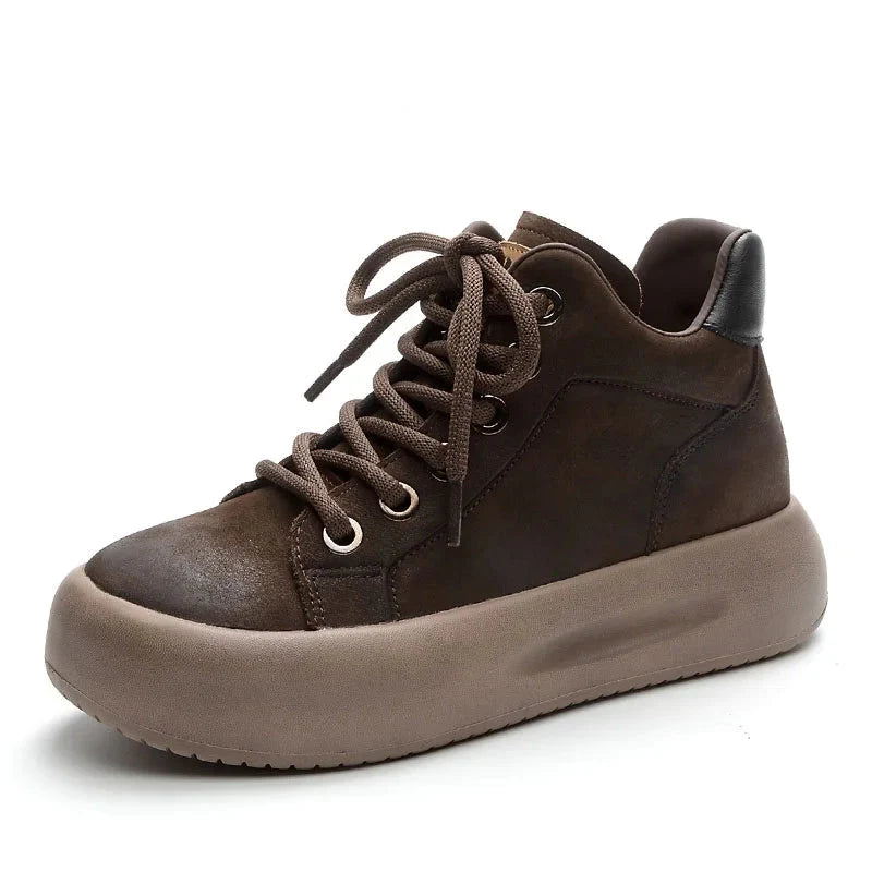 Lace-Up High Top Casual Boots