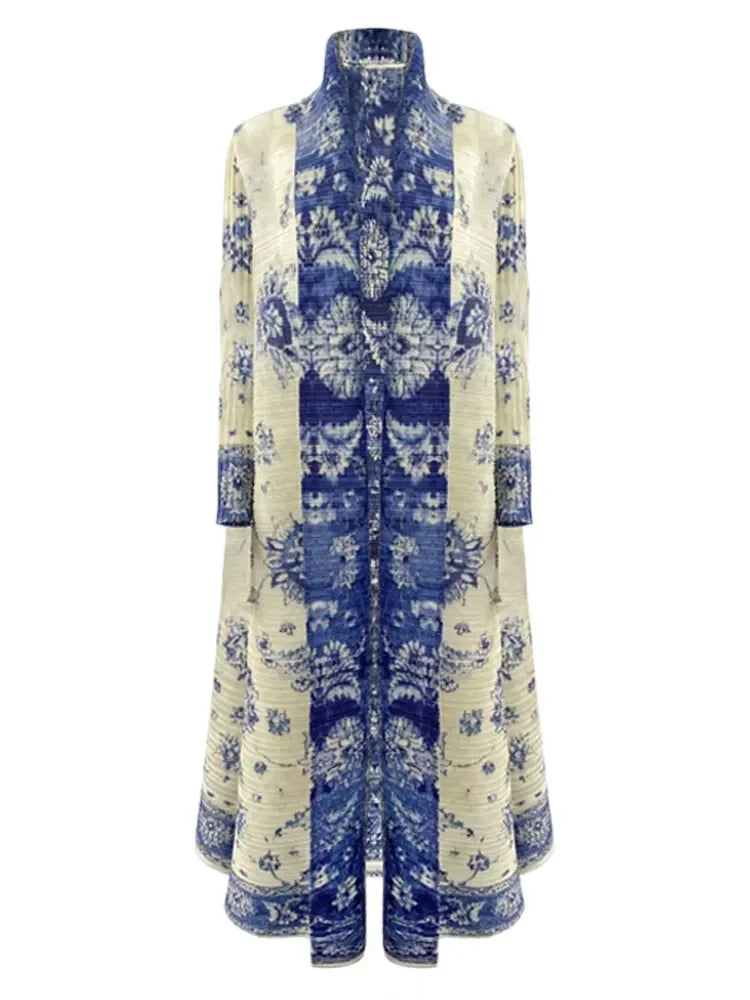 Foldable Collar Women's Trench Coat