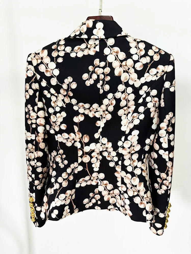 Redcurrant Button Blazer Suit
