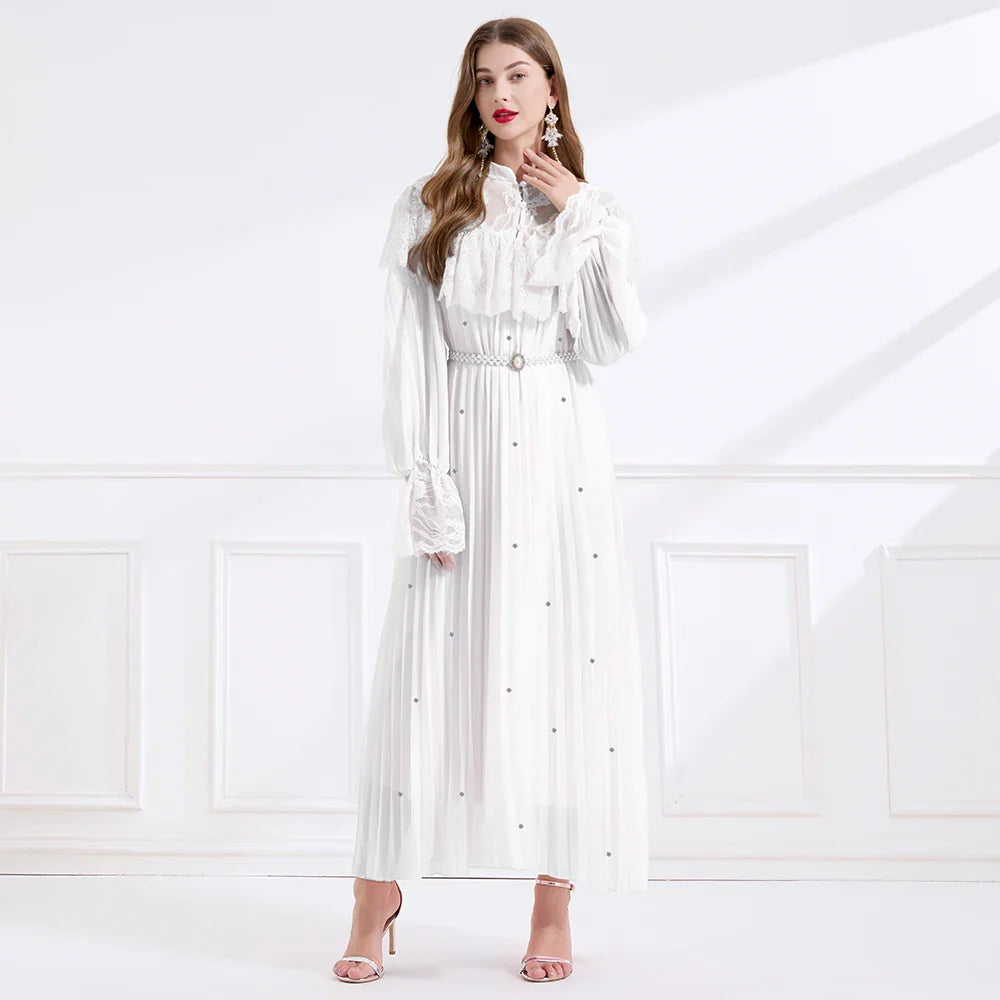 Wonderful Lace Spliced Party Dress