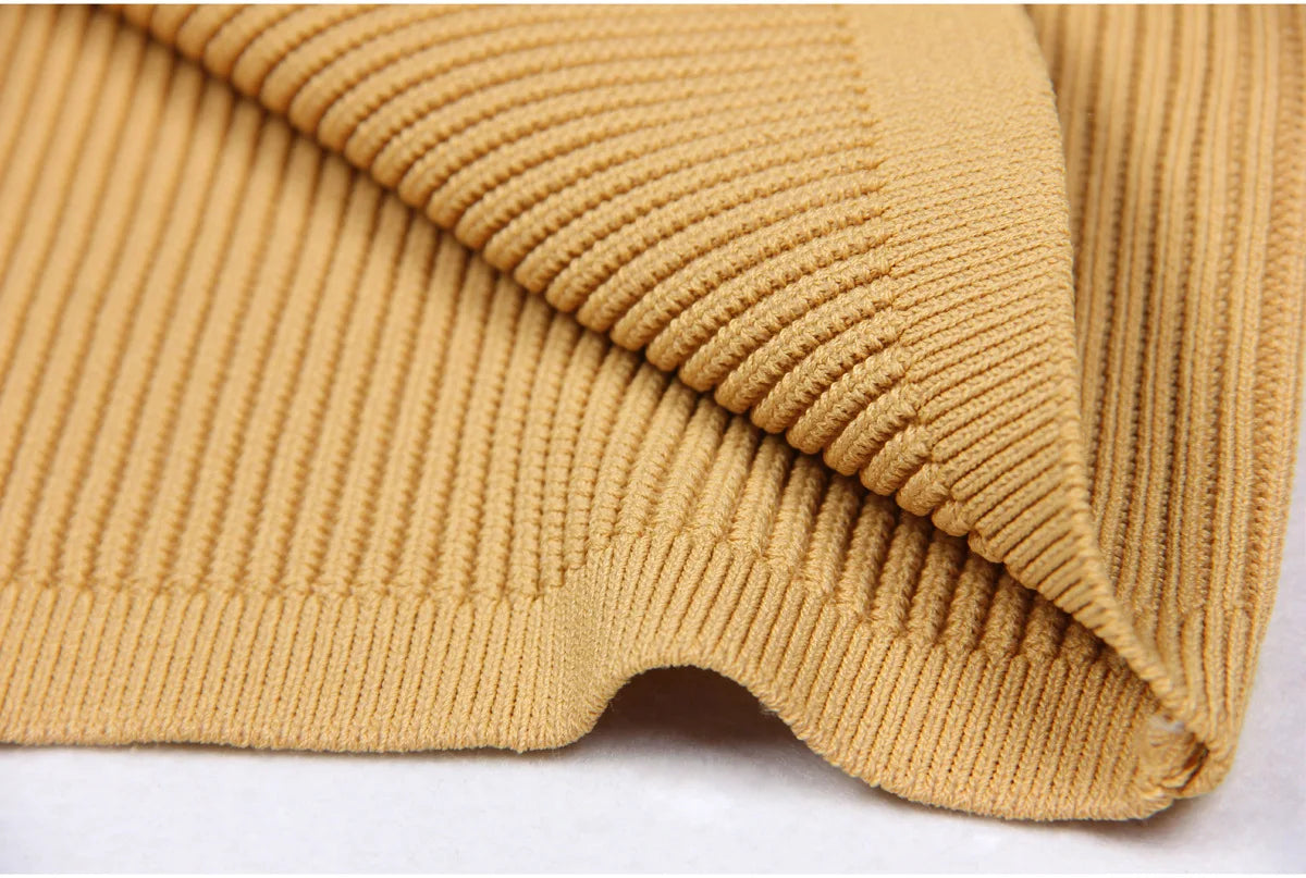 Beaded Knitting Long Sleeve Cardigan