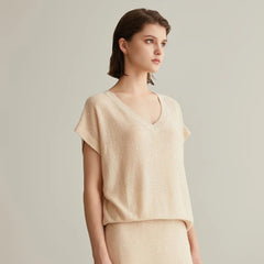 Silk Linen Pullover Sweaters