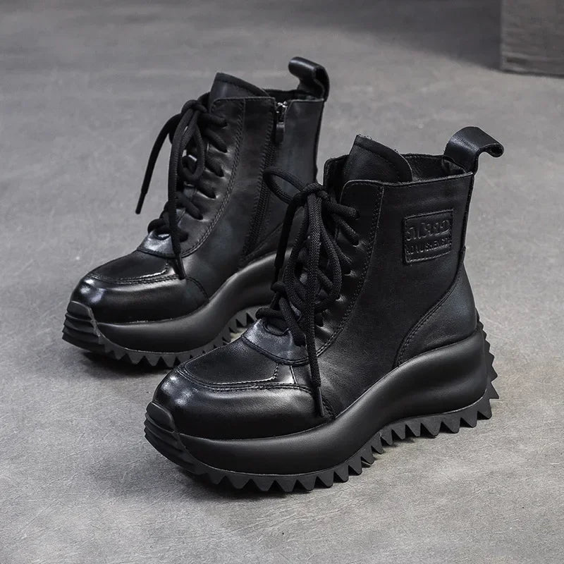 Motorcycle Moccasin Ankle Booties