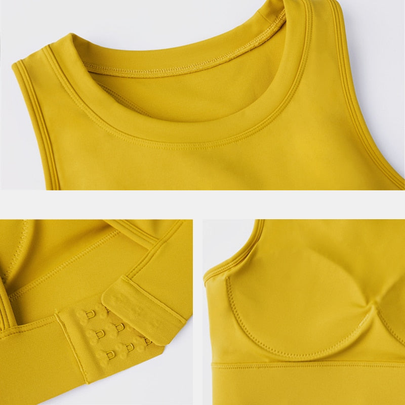 Semi-Fixed Pads Women's Yoga Bras