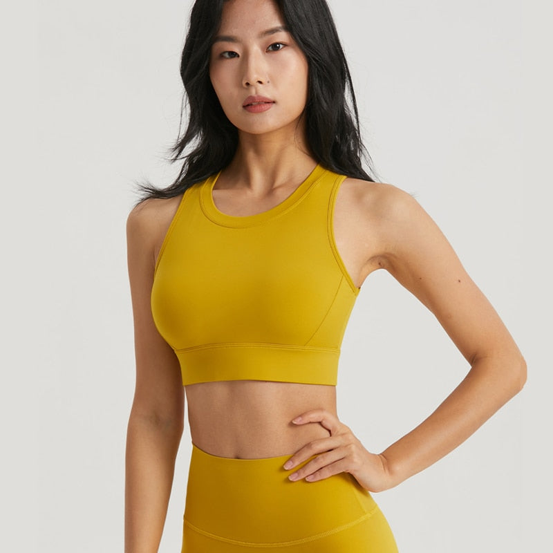 Semi-Fixed Pads Women's Yoga Bras