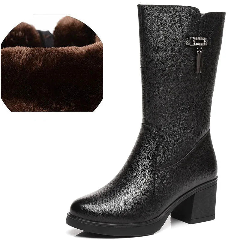 Non-Slip Mid Calf Boots