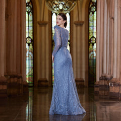 Blue Zone Arabic Evening Gown