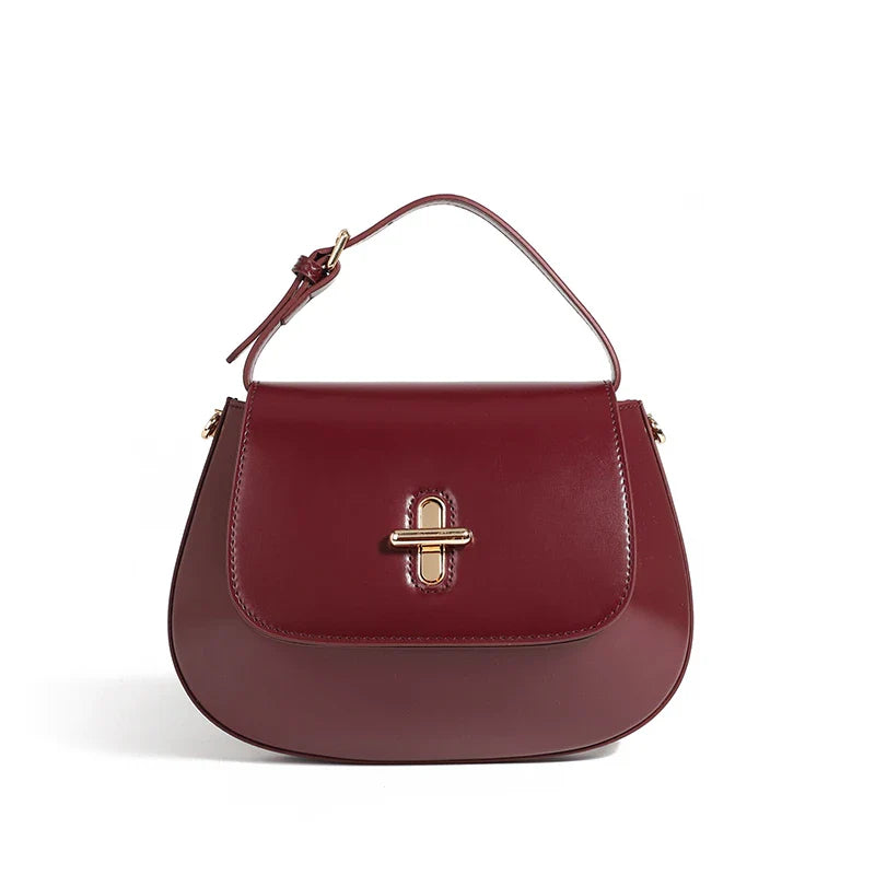 Leather Saddle Small Tote Bag