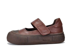 Mary Jane Wedge Flats Shoes