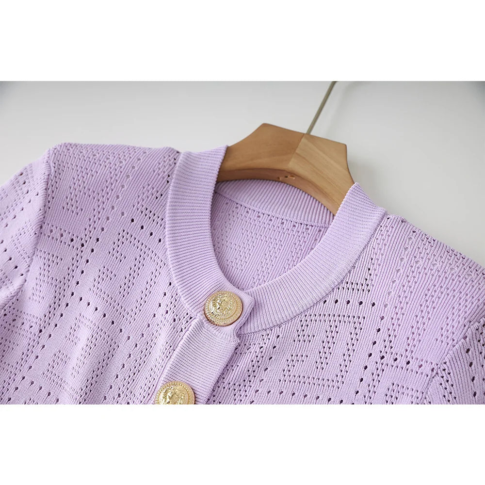 See-through Thin Knitting Cardigan