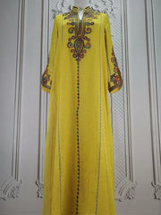 Romance in the Making Embroidered Floral Abaya