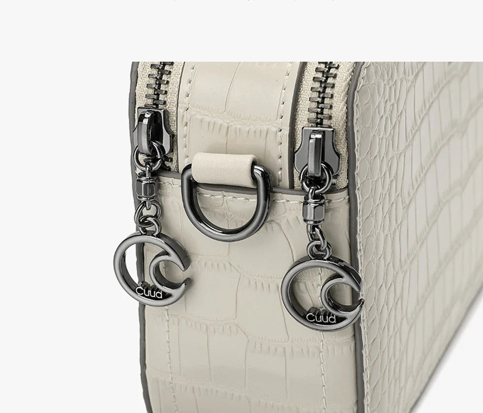Loveappella Leather Shoulder Bag