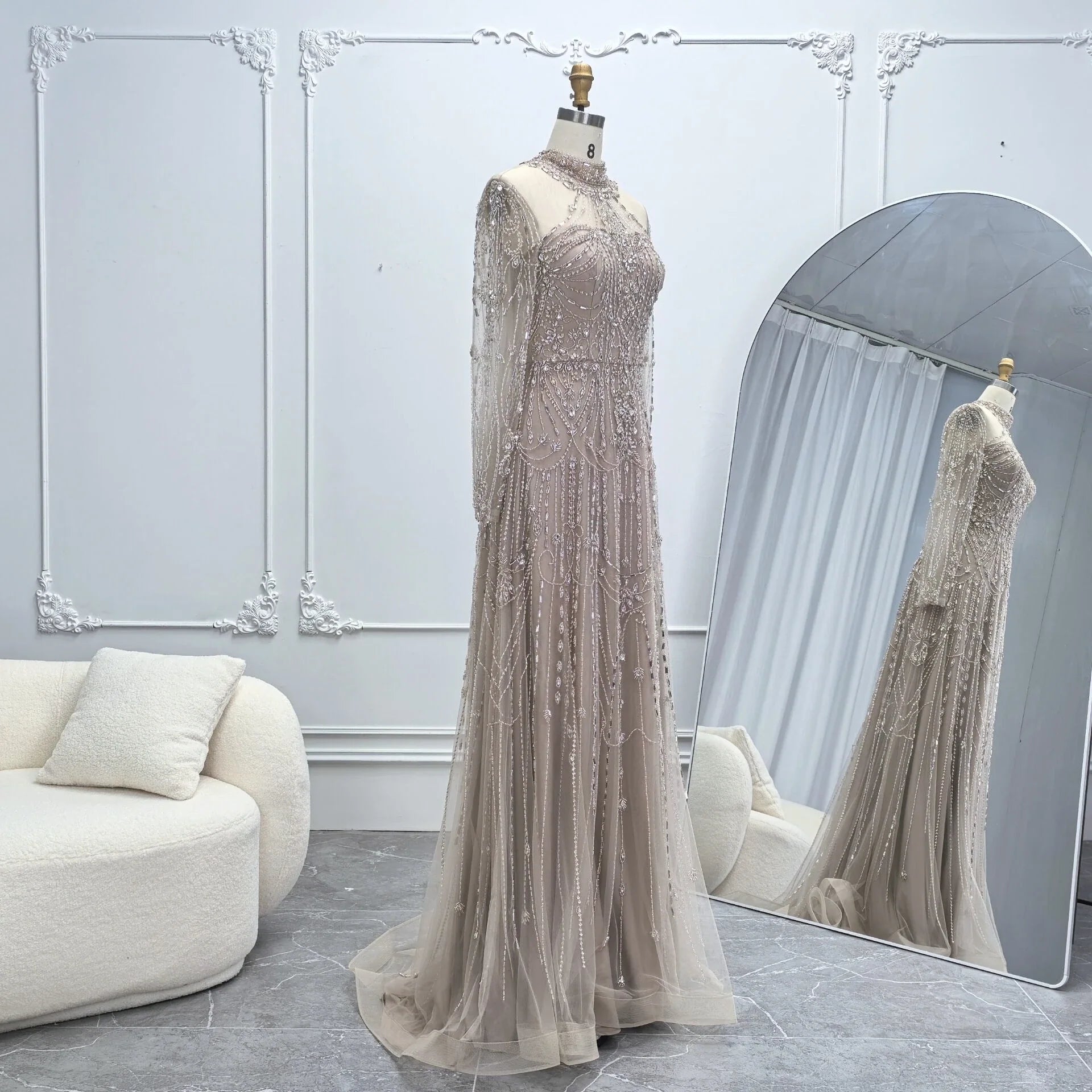 Elegant Arabic Chic Evening Dress