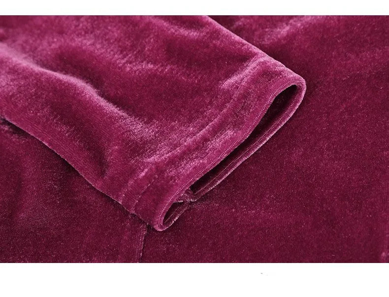 Sophisticated Magenta Velvet Ribbon Shirt