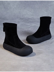 Comfy Wedge Chimney Ankle Boots