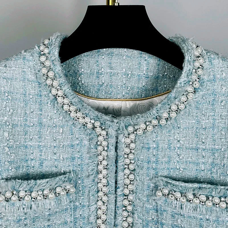 Elegant Coarse Floral Short Jacket