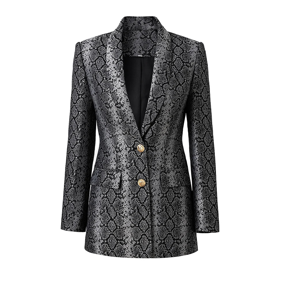 Two Buttons Slim Fitted Blazer