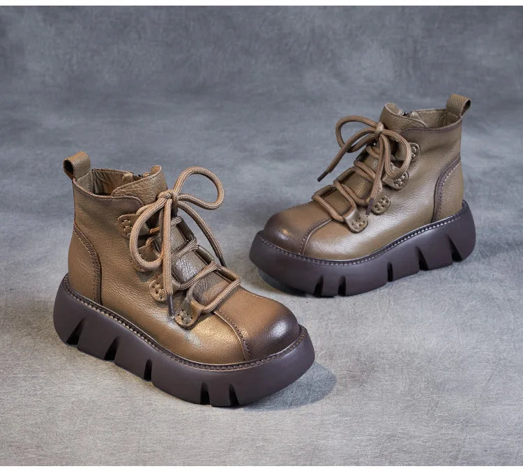 Comfy Platform Wedge Loafers Booties