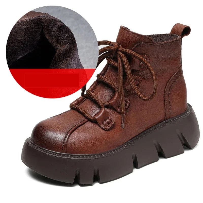 Comfy Platform Wedge Loafers Booties