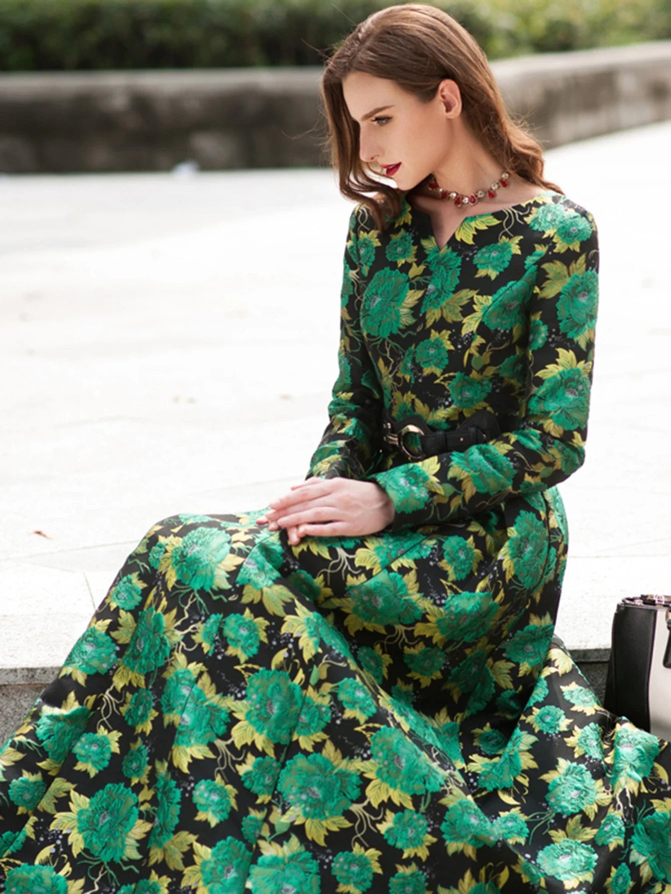 Live In Floral Fashion Party Dress