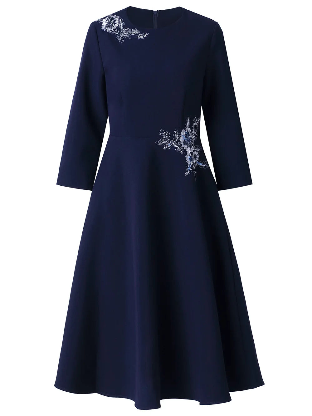 Three Quarter Sleeve Party Dress