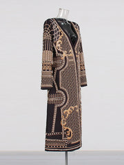 Temperament Color-Block Trench Coat