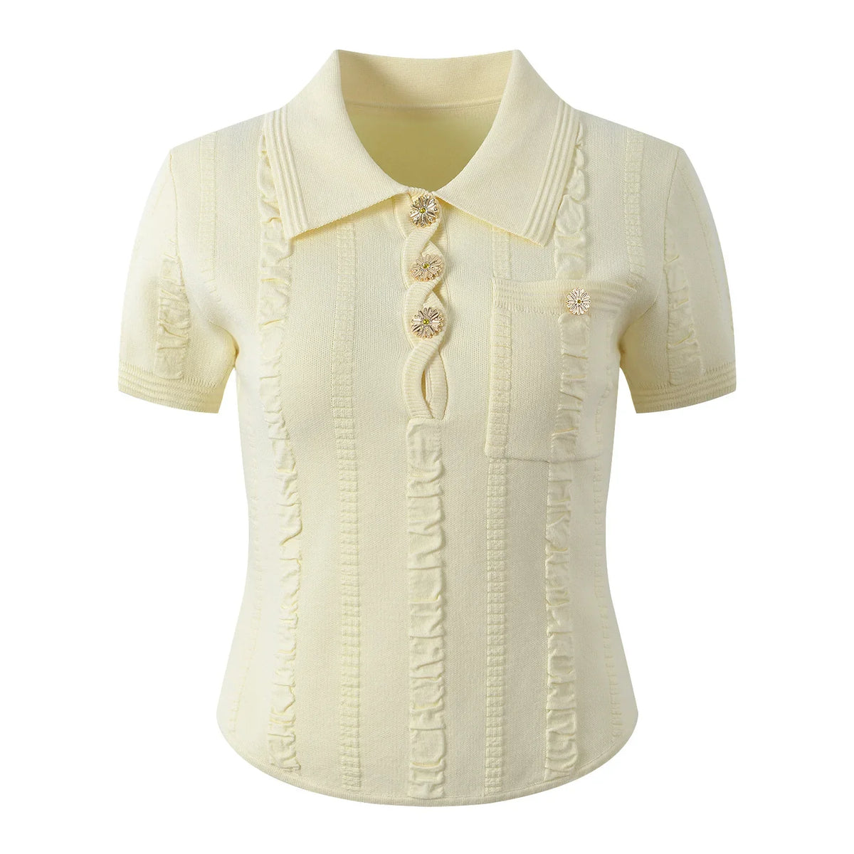 Trendy Short Sleeves Pullover Sweater