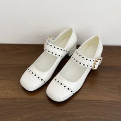 Fashion Hollow-out Mary Janes Shoes