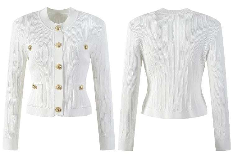 Slim Stretchy Knitted Cardigan