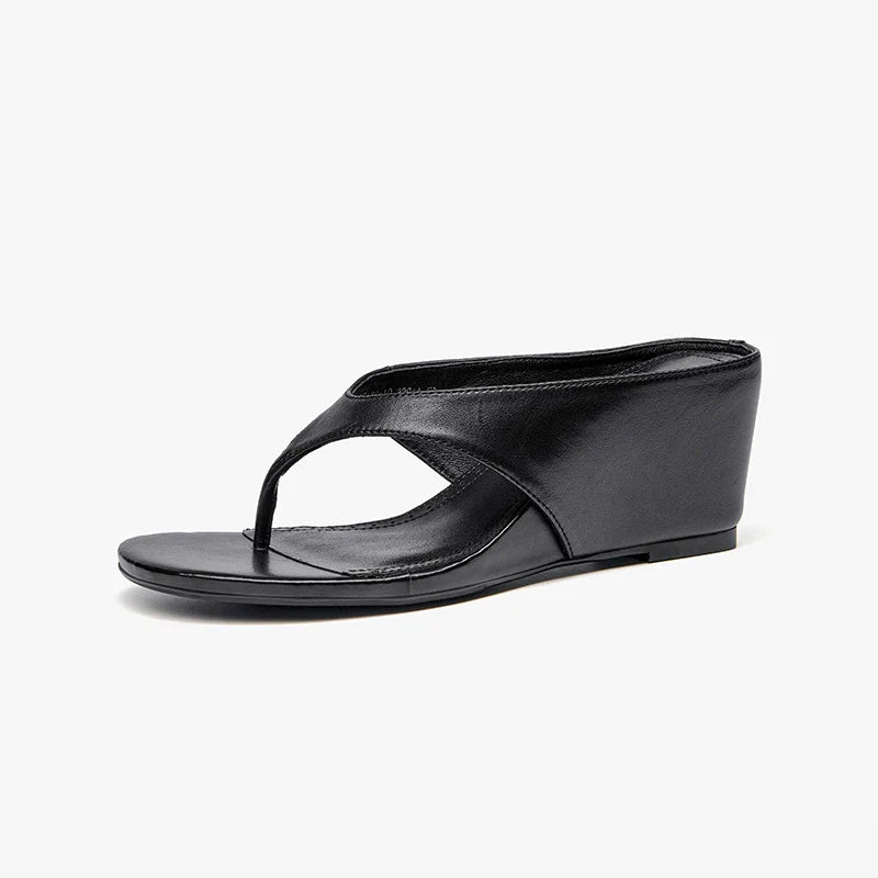 Trendy T-Strap Wedge Sandals