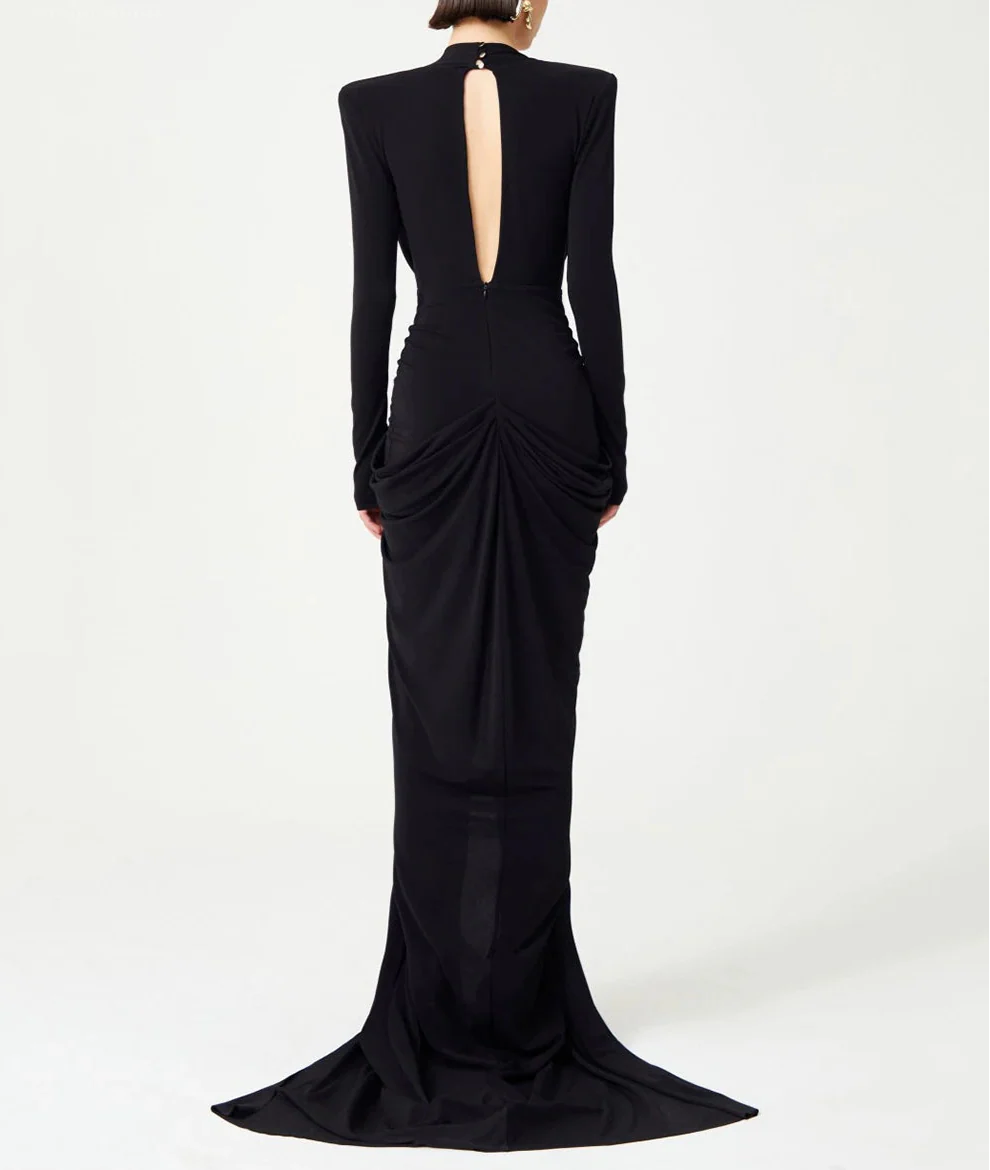 Beads Sequins Butterfly Evening Dress