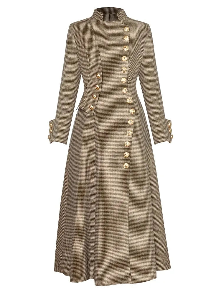 Waist Up Women's Single Breasted Overcoat