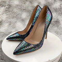 Shiny Effect Women's High Heel Stiletto Pumps
