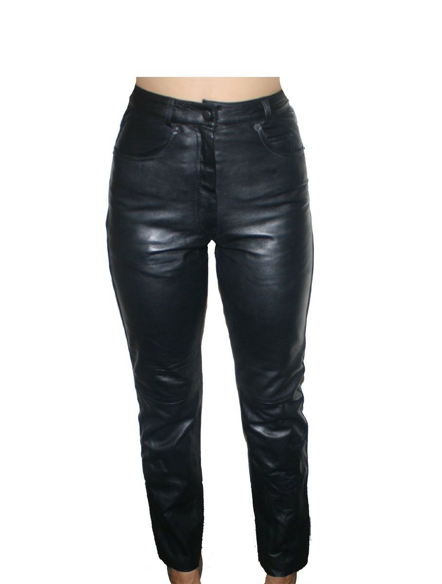 Slim Fit Lamb Leather Women Pant