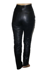 Slim Fit Lamb Leather Women Pant
