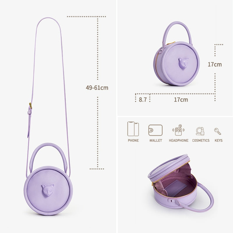 Small Size Women's Round Shoulder Bag