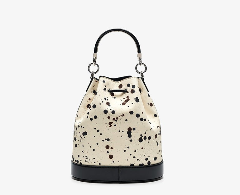 String Leather Women's Bucket Bags