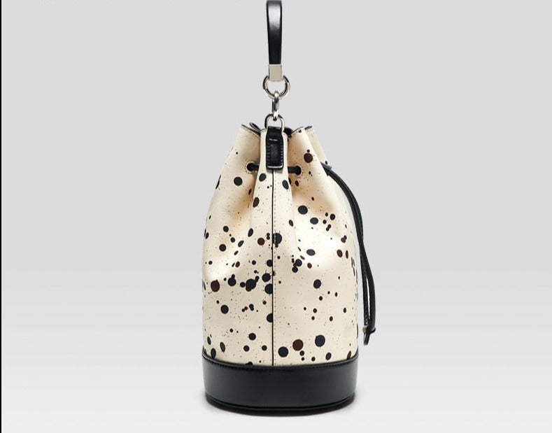 String Leather Women's Bucket Bags