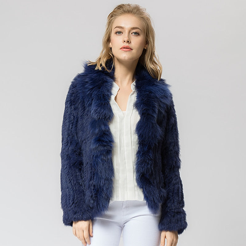 Thick Warm Women's Real Fur Coat
