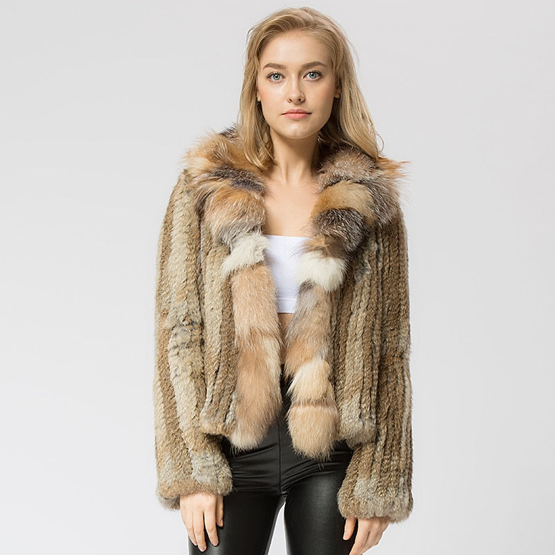 Thick Warm Women's Real Fur Coat