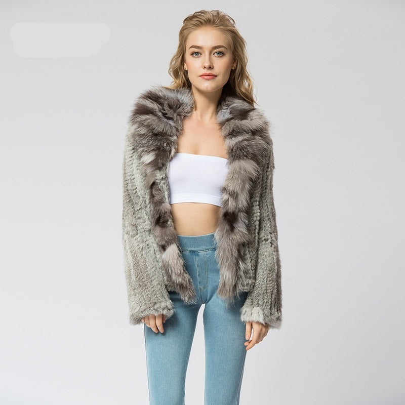 Thick Warm Women's Real Fur Coat