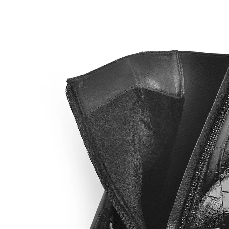 Matte Black Ankle Boots