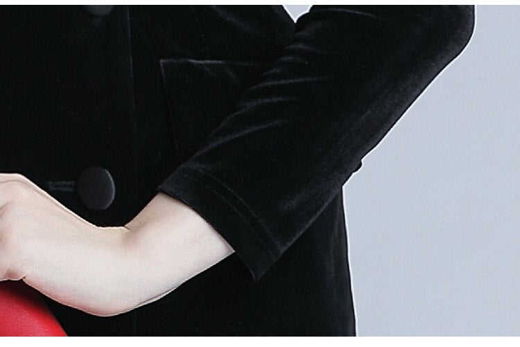 Velvet Blazer Cocktail & Party Pencil Dress