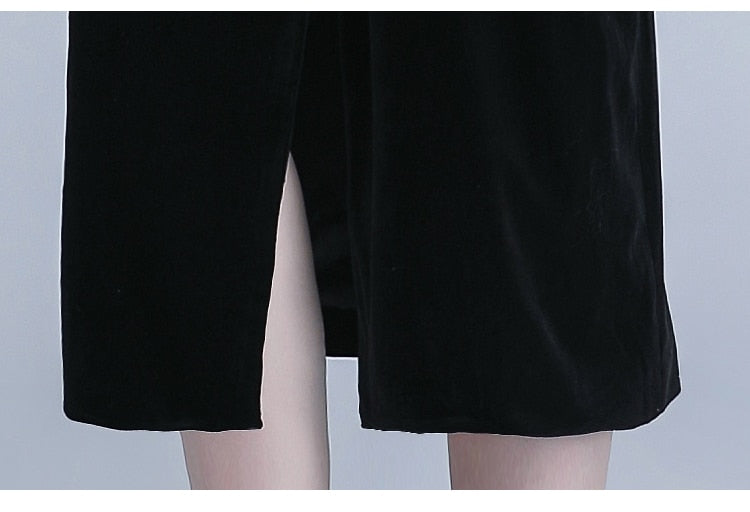 Velvet Blazer Cocktail & Party Pencil Dress