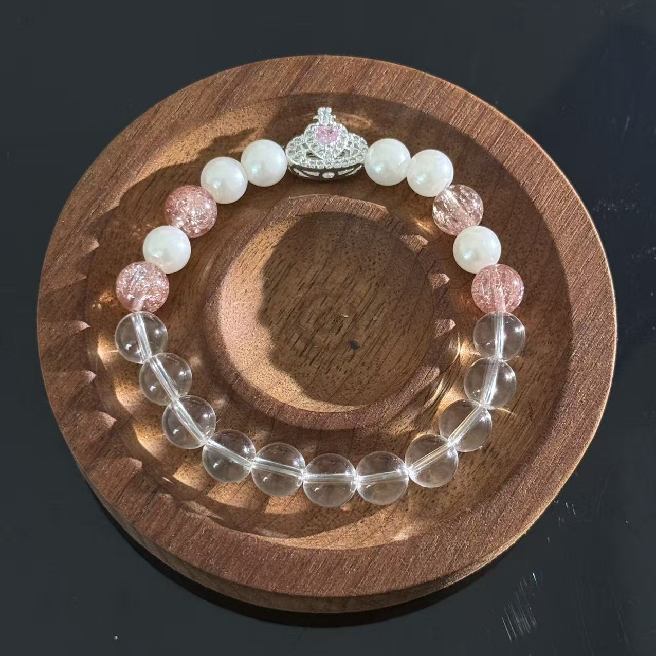 Moonlight Pearls and Strawberry Quartz—Crafting a Gentle Universe on the Wrist.