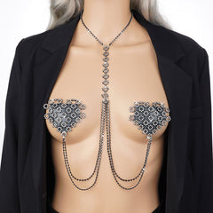 Sparkling Pasties with Body Chain