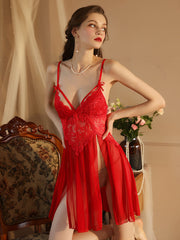Floral Lace Babydoll Nightgown