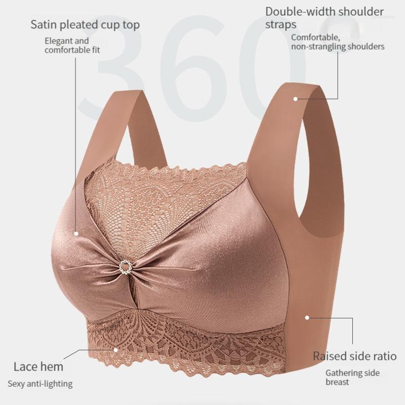 push-up lace backless bra