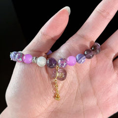 Dispel internal strife and enhance intuition | Purple Crystal Beads