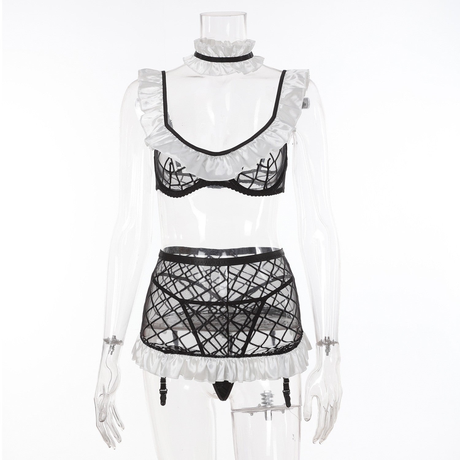 Nightclub Babe Role-playing Light See-Through Mesh Temptation Lingerie